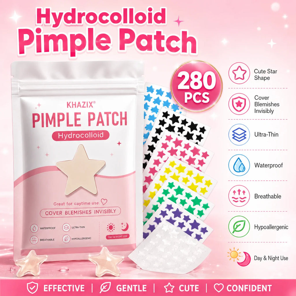 Star-shaped acne patches in various sizes, gentle and non-irritating, effectively conceal pores—perfect as a gift, 280/40 pcs