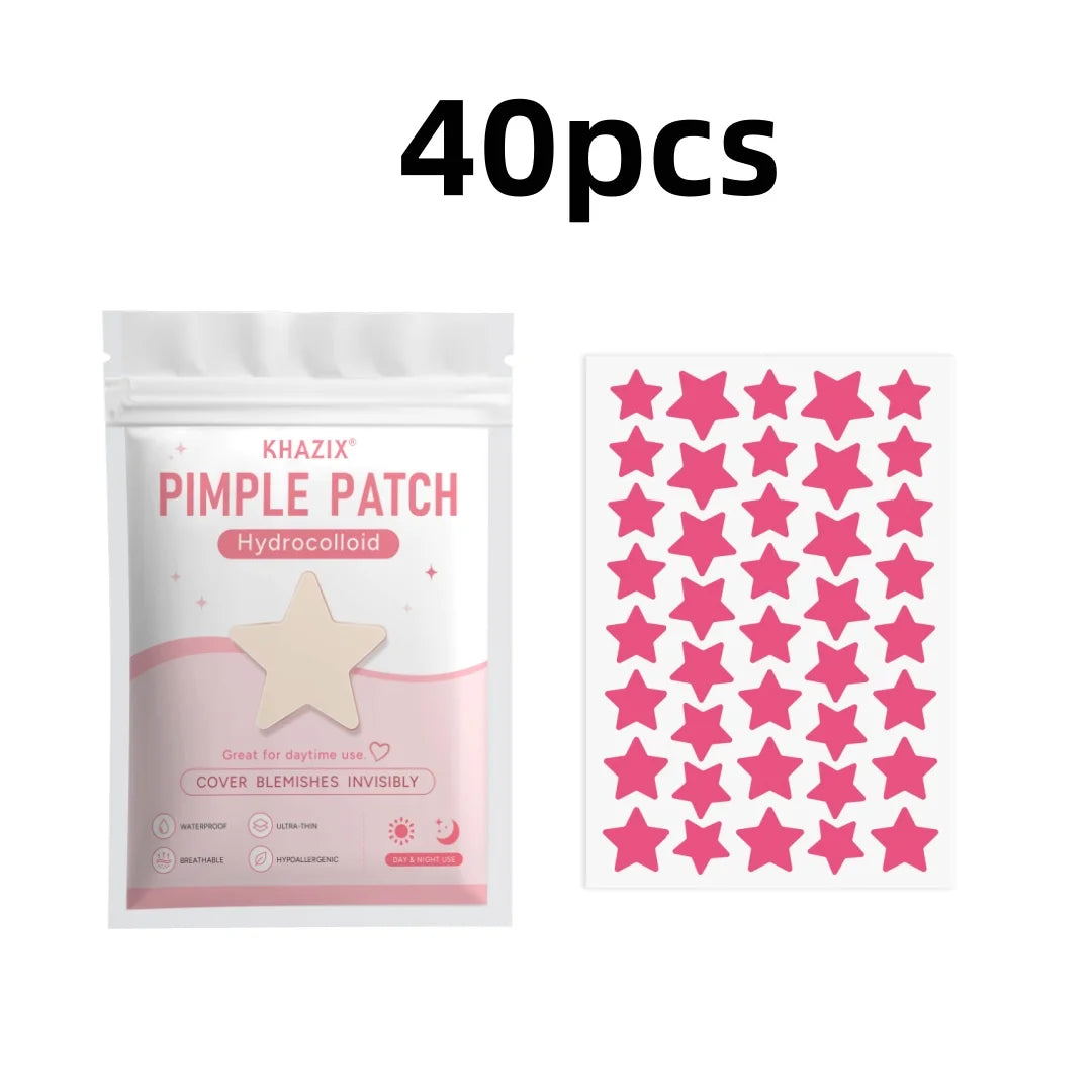 Star-shaped acne patches in various sizes, gentle and non-irritating, effectively conceal pores—perfect as a gift, 280/40 pcs