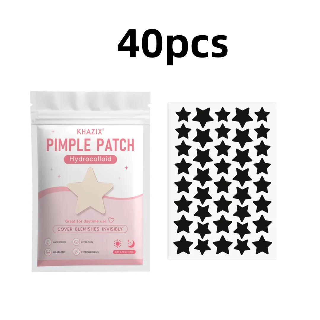 Star-shaped acne patches in various sizes, gentle and non-irritating, effectively conceal pores—perfect as a gift, 280/40 pcs