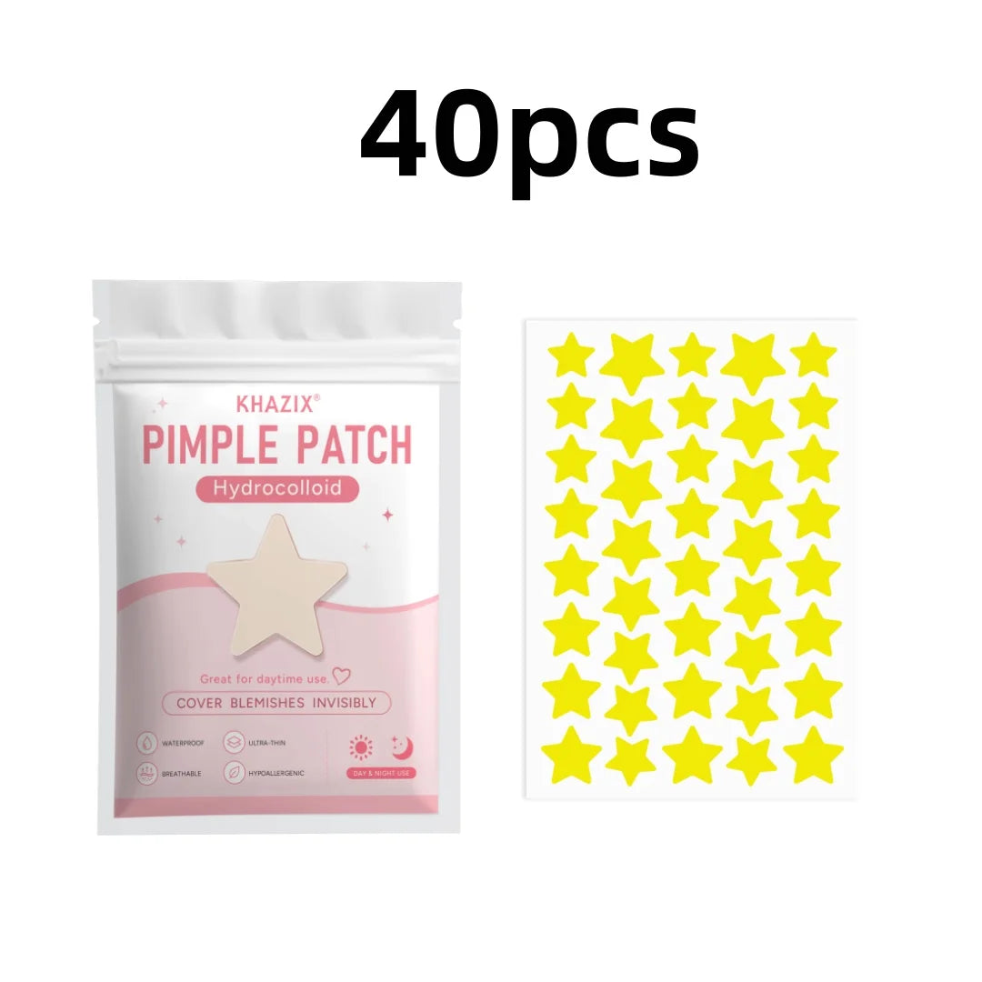 Star-shaped acne patches in various sizes, gentle and non-irritating, effectively conceal pores—perfect as a gift, 280/40 pcs