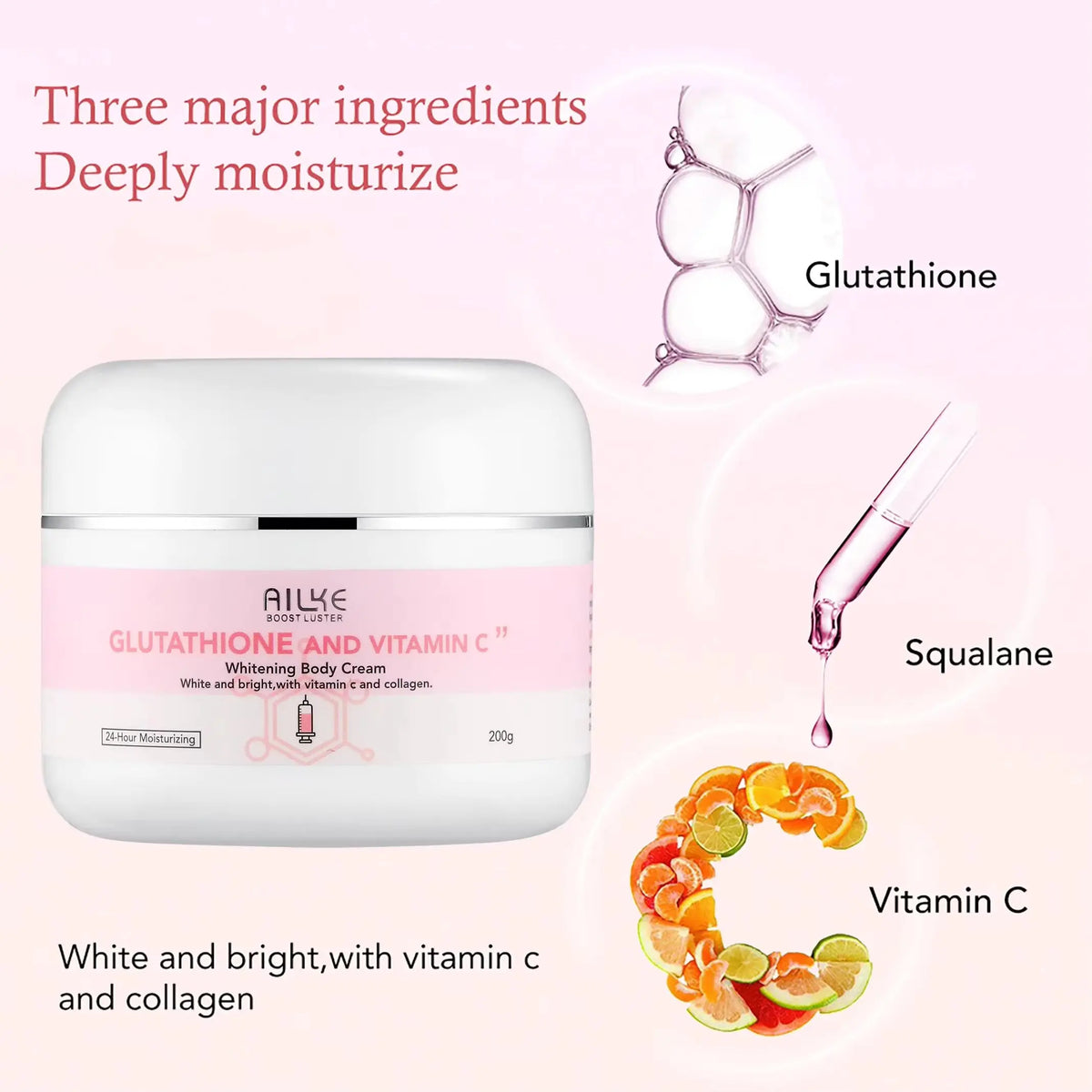 AILKE Glutathion and Vitamin C Whitening Set, Moisturizing, Remove Melanin, Freckles, Black Spots, Chloasma, Clean Ski ⭐⭐⭐⭐🌟 4.7 (170 Reviews)