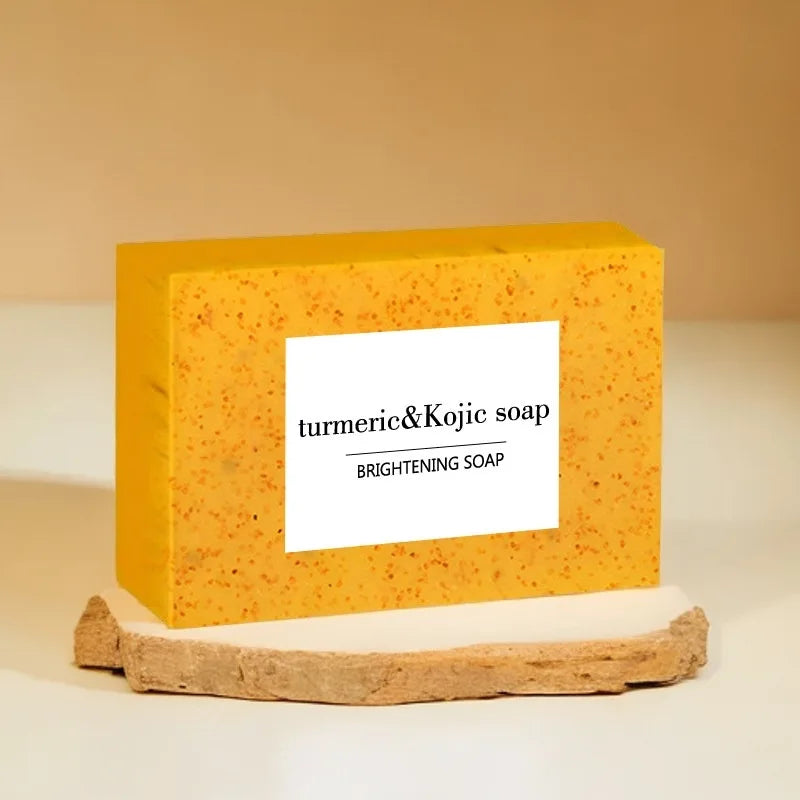 100g Turmeric Kojic Acid Soap with Lemon Granules – Exfoliating Body Scrub Bar for Bright, Smooth-Looking Skin ⭐⭐⭐⭐🌟 4.6 (590 Reviews)