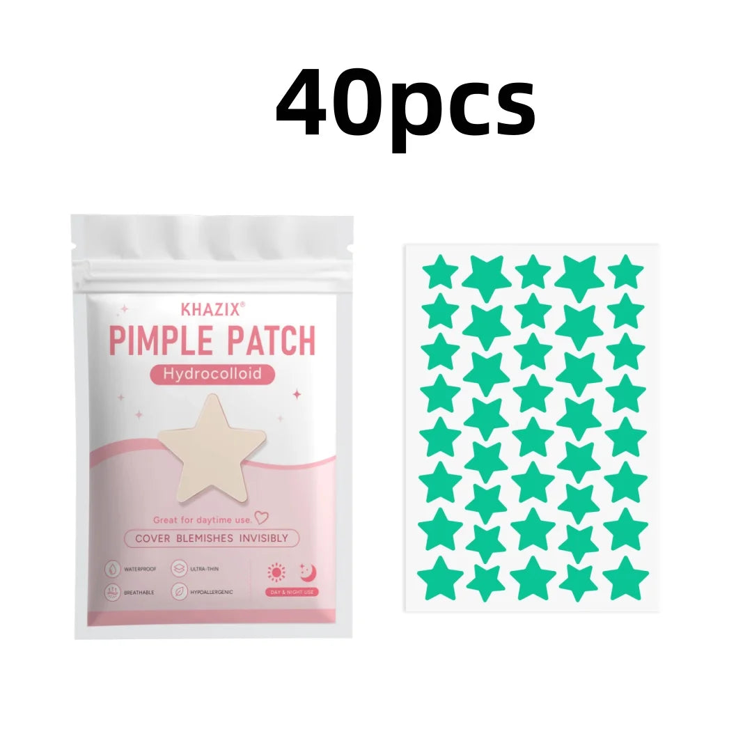 Star-shaped acne patches in various sizes, gentle and non-irritating, effectively conceal pores—perfect as a gift, 280/40 pcs