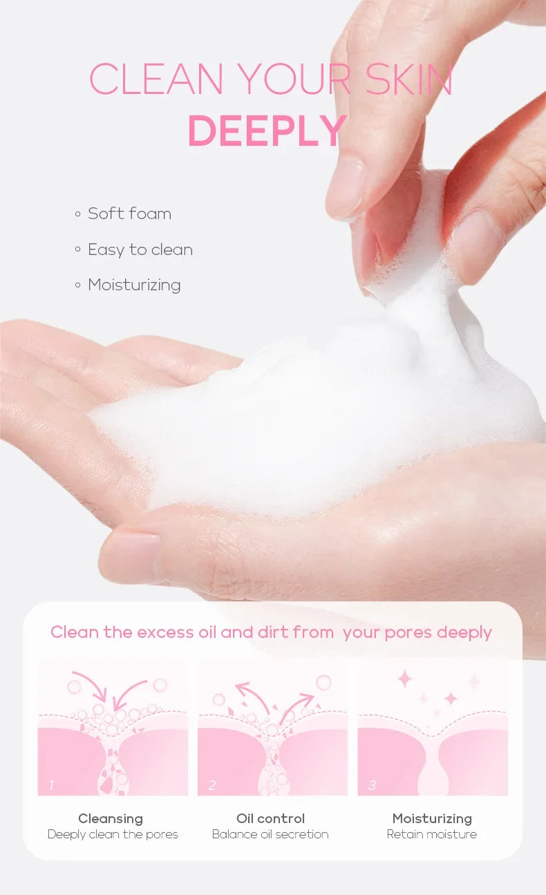 50g Vitamin C Face Cleanser Gentle Foaming Facial Wash Deep Clean Pores Brighten Skin Tone Moisturizing Facial Cleansing ⭐⭐⭐⭐🌟 4.8 (475 Reviews)