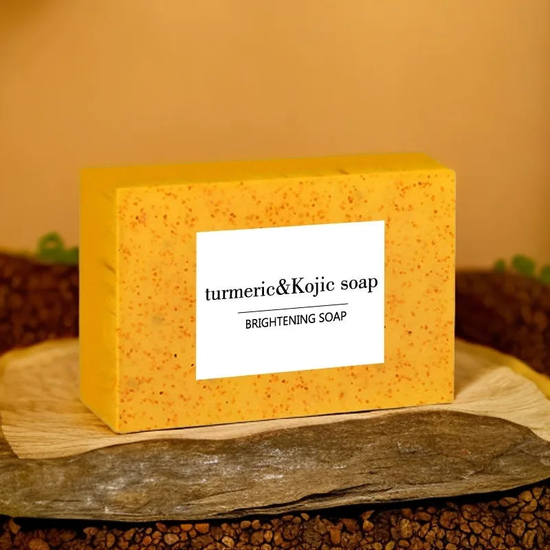 100g Turmeric Kojic Acid Soap with Lemon Granules – Exfoliating Body Scrub Bar for Bright, Smooth-Looking Skin ⭐⭐⭐⭐🌟 4.6 (590 Reviews)