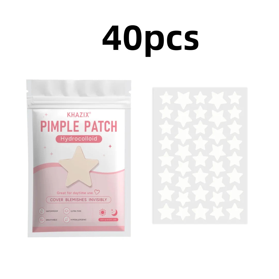 Star-shaped acne patches in various sizes, gentle and non-irritating, effectively conceal pores—perfect as a gift, 280/40 pcs